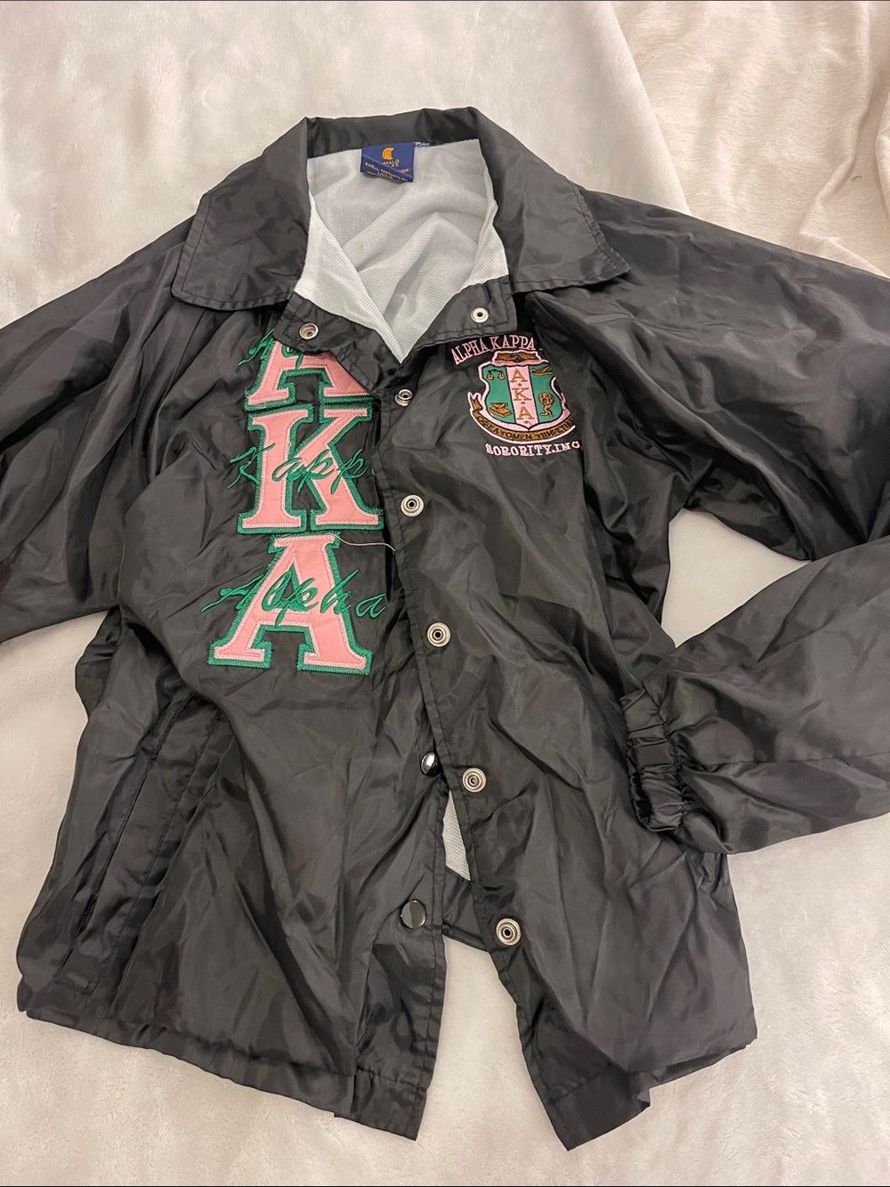 Alpha Kappa Alpha Black Pink Green Jacket